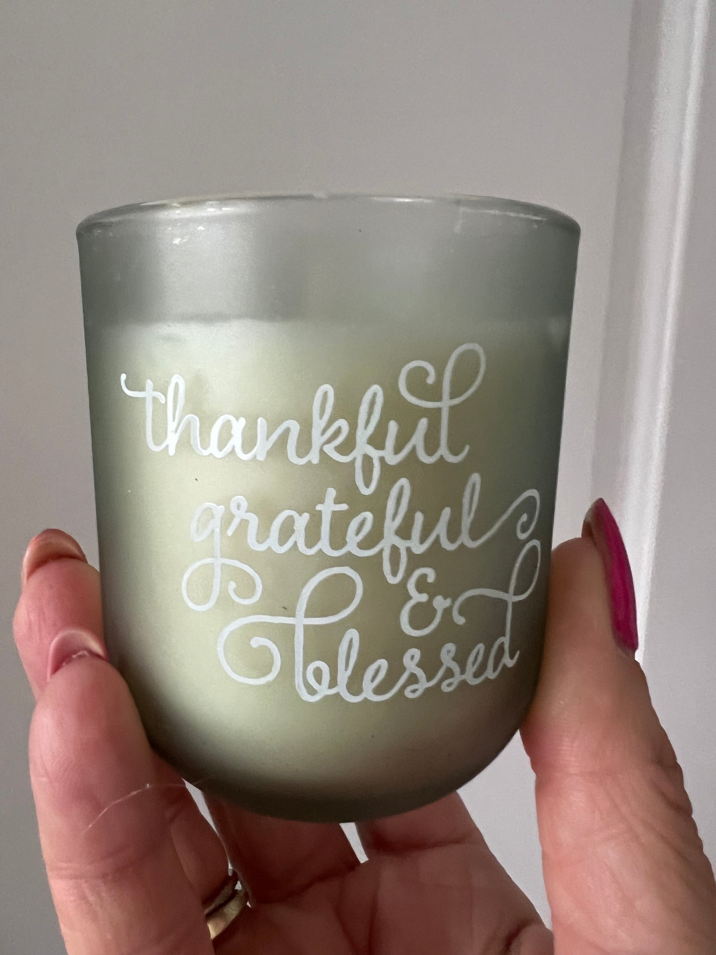 Small Sage Green Wellbeing Candle